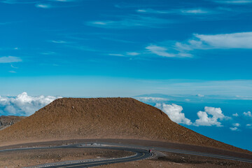 Magnetic Peak at Haleakala National Park, Maui, Hawaii. The tallest peak of Haleakalā (
