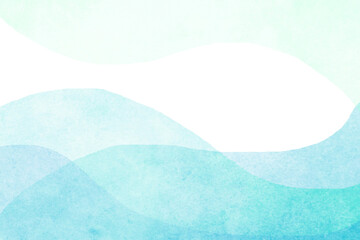 透明感のある海をイメージした青いエメラルドグリーンの背景