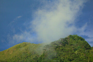 rainbow over the mountains