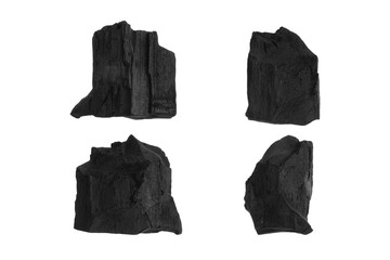 Sets of Natural wood charcoal. Hard wood charcoal.