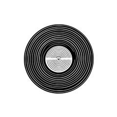 Fototapeta premium Vinyl vector illustration isolated on transparent background