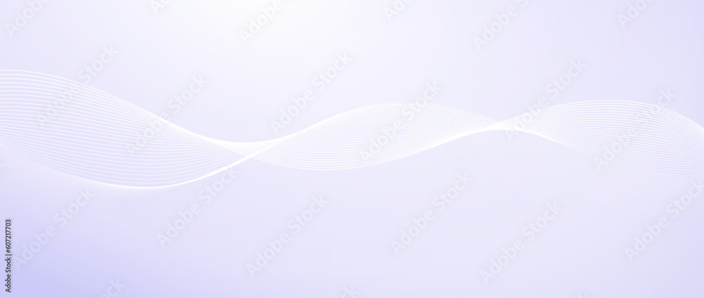 Aufkleber flowing undulate lines design. abstract smooth curved stripes template. white fluid wave on light pa