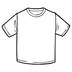 t shirt line vector illustration