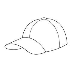 hat line vector illustration