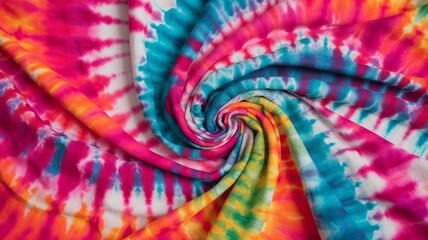 Colorful abstract design of fabric Generative AI