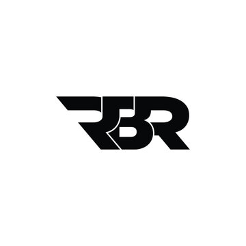 RBR letter monogram logo design vector