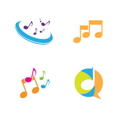 Music note Icon Vector illustration design