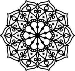 mandala, art, flower, abstract, design, ornament, decoration, ethnic, pattern, element, indian, floral, henna, vector, decorative, illustration, round, background, meditation, circle, ornate, ornament