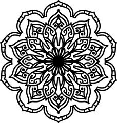 mandala, art, flower, abstract, design, ornament, decoration, ethnic, pattern, element, indian, floral, henna, vector, decorative, illustration, round, background, meditation, circle, ornate, ornament