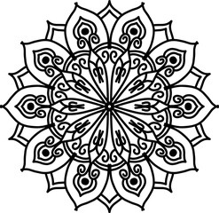 mandala, art, flower, abstract, design, ornament, decoration, ethnic, pattern, element, indian, floral, henna, vector, decorative, illustration, round, background, meditation, circle, ornate, ornament