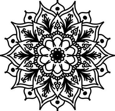 mandala, art, flower, abstract, design, ornament, decoration, ethnic, pattern, element, indian, floral, henna, vector, decorative, illustration, round, background, meditation, circle, ornate, ornament