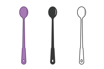 Cutlery Spoon Vector, Spoon Vector, Restaurant Equipment, Cutlery Silhouette, Spoon Clip Art, Spoon Silhouette 