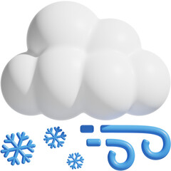 Snowstorm 3D Icon
