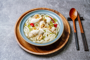 golbaengi tang, Korean style sea snail soup food cuisine