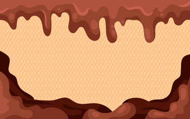 Delicious Melting Chocolate in Chocolate Day