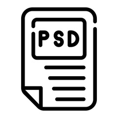 psd file Line Icon