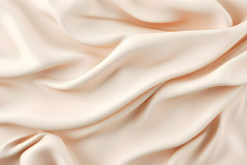 Texture of natural beige fabric or cloth in white color. Fabric texture of natural cotton or linen textile material. canvas background. Generative AI illustration