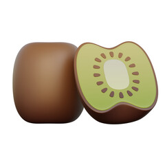 kiwi 3d illustration