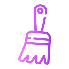 paint brush Line Gradient Icon