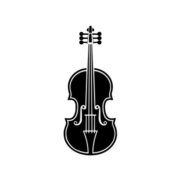 Violin vector illustration isolated on transparent background