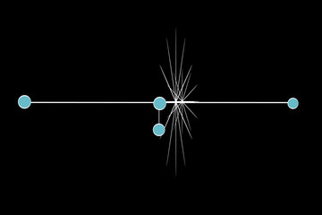 In black ground there are lines of a white layer.