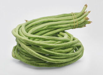 Green Long bean isolated on white background