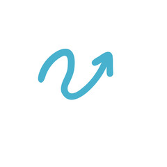 hand drawn doodle elements arrow symbol for decorating cute cards