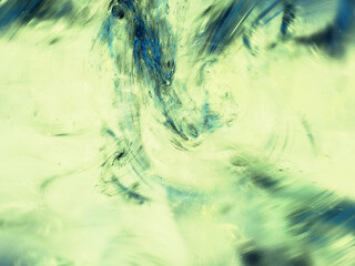 blue abstract fractal background 3d rendering illustration