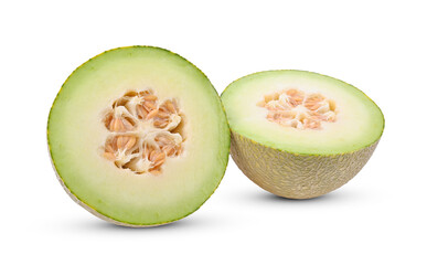 Cantaloupe melon isolated on background