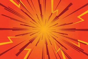 Vintage pop art comic book background Banner vector illustration © mrikhokon