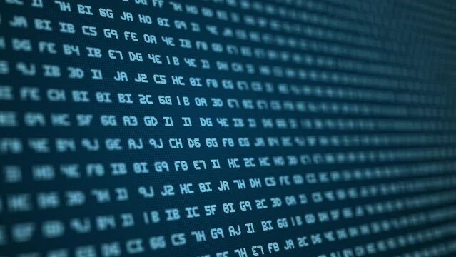 Futuristic Information Technology Background: High-Tech Binary Code Animation