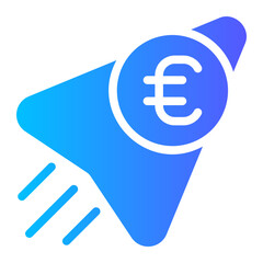euro gradient icon