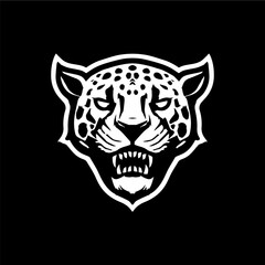 Aggresive jaguar head logo in vector. © KHF