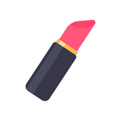 beauty equipment Bright red lipstick cosmetics change the color of a woman's lips to be beautiful.