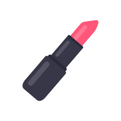 beauty equipment Bright red lipstick cosmetics change the color of a woman's lips to be beautiful.