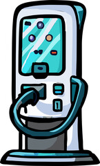 EV car charger png graphic clipart design