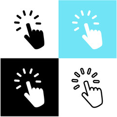 computer cursor hand web for concept design.hand painting icon design .vector ilustration
