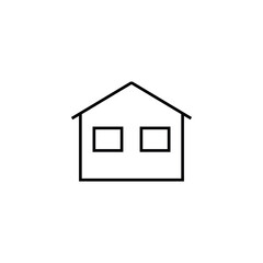 House line icon, logo vector