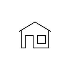 Obraz na płótnie Canvas House line icon, logo vector