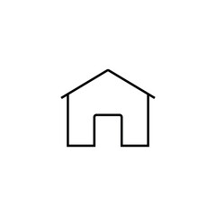 House line icon, logo vector
