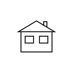 House line icon, logo vector