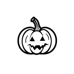 Halloween pumpkin vector illustration isolated on transparent background