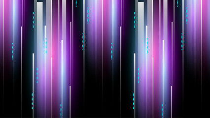 technology background with neon light effect lines