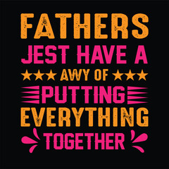 Fototapeta na wymiar father's day t-shirt design, vector , 