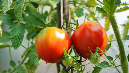tomatoes in the garden