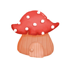 watercolor mushroom