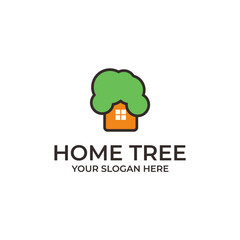 home tree logo design