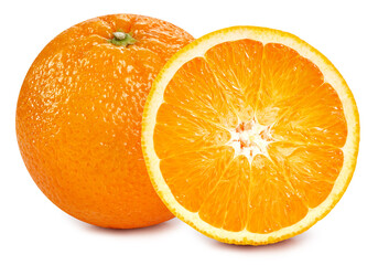 Orange fruits isolated Clipping Path