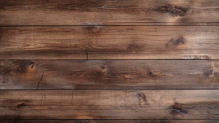 Fototapeta na wymiar Old brown rustic dark grunge wooden timber wall Generative AI