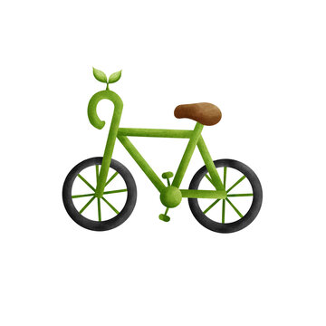 bicycle green energy concept 